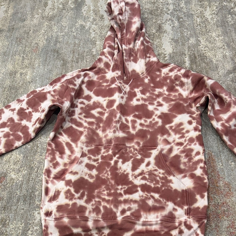 lululemon athletica Tie-Dye Hoodie in Brown and Cream